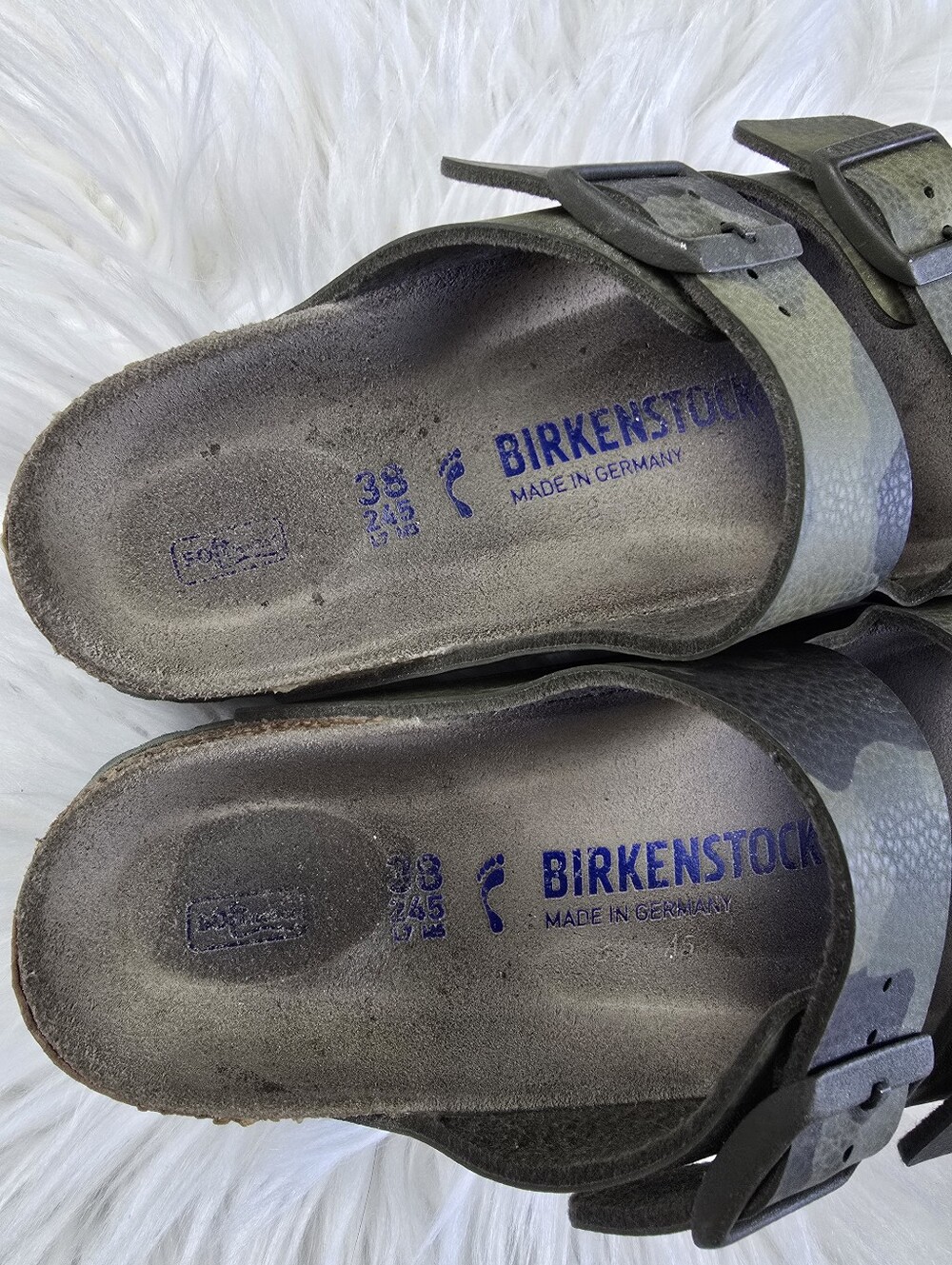 Birkenstock Arizona Camo Print Sandals 38 Narrow - Picture 6 of 13